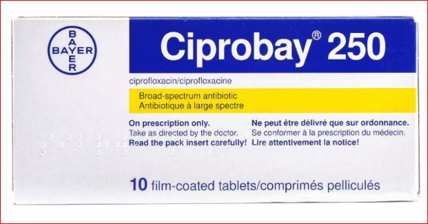 CIPROBAY 250MG TABLET 10'S