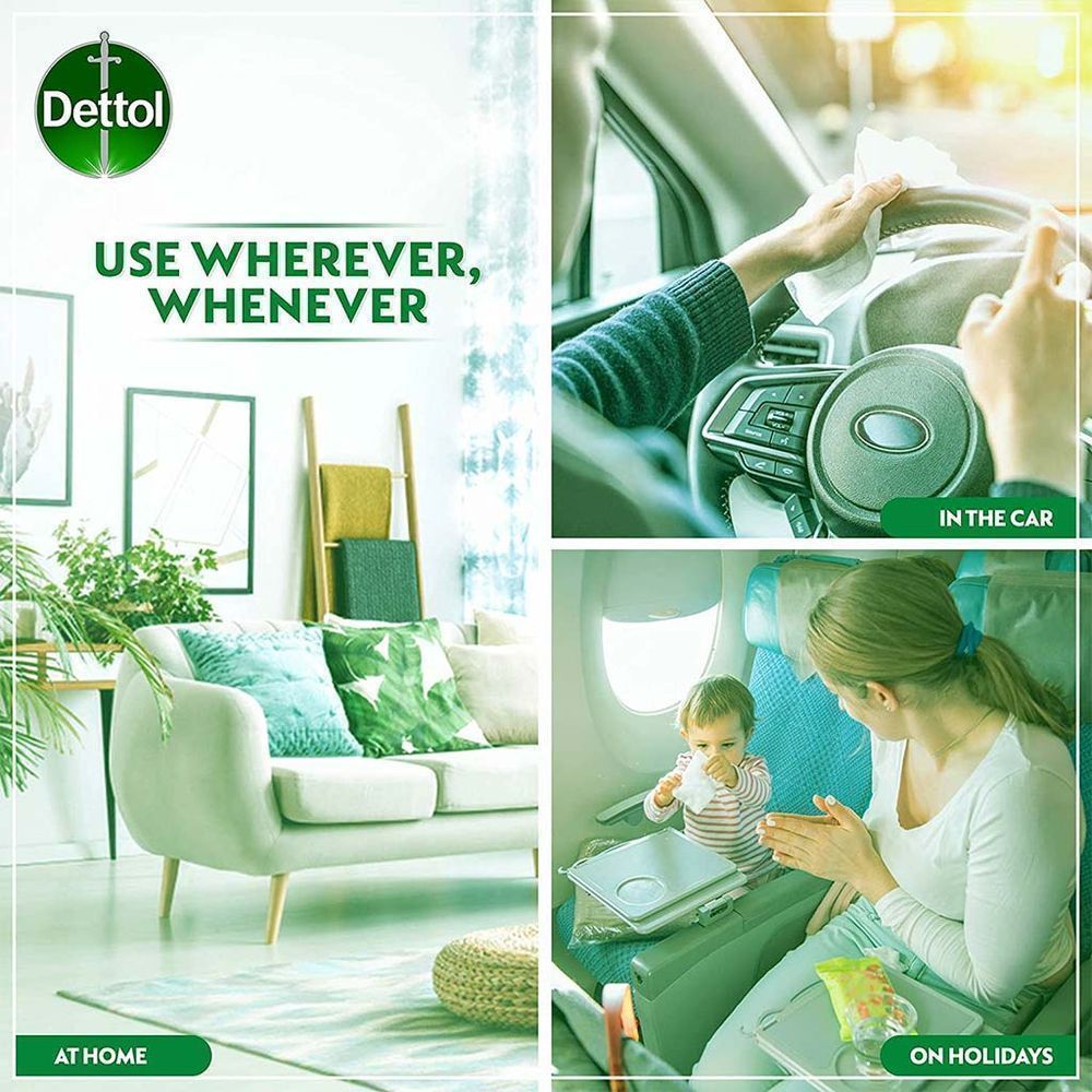 DETTOL SKIN & SURFACE 2 IN 1 WIPES ORIGINAL 80'S #28500 4