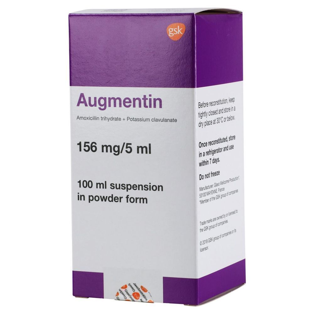 AUGMENTIN 156MG SYRUP 100ML