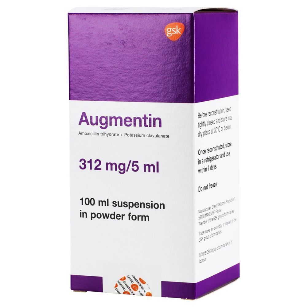 AUGMENTIN 312MG SYRUP 100ML