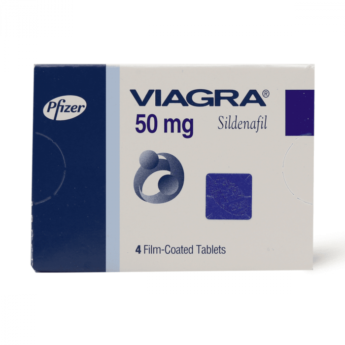 VIAGRA 50MG TAB 4'S