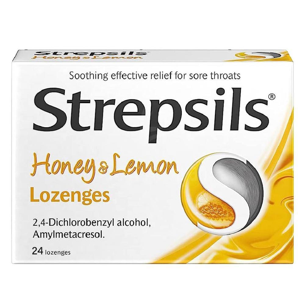 STREPSILS HONEY & LEMON LOZENGES 24'S#RH202