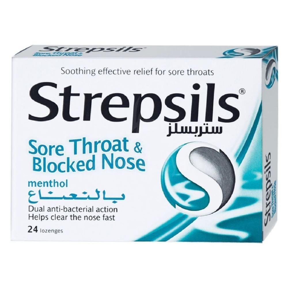 STREPSILS MENTHOL LOZENGES 24'S#RH203