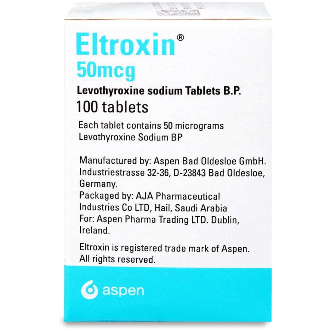 ELTROXIN 50MG TAB 100'S 1