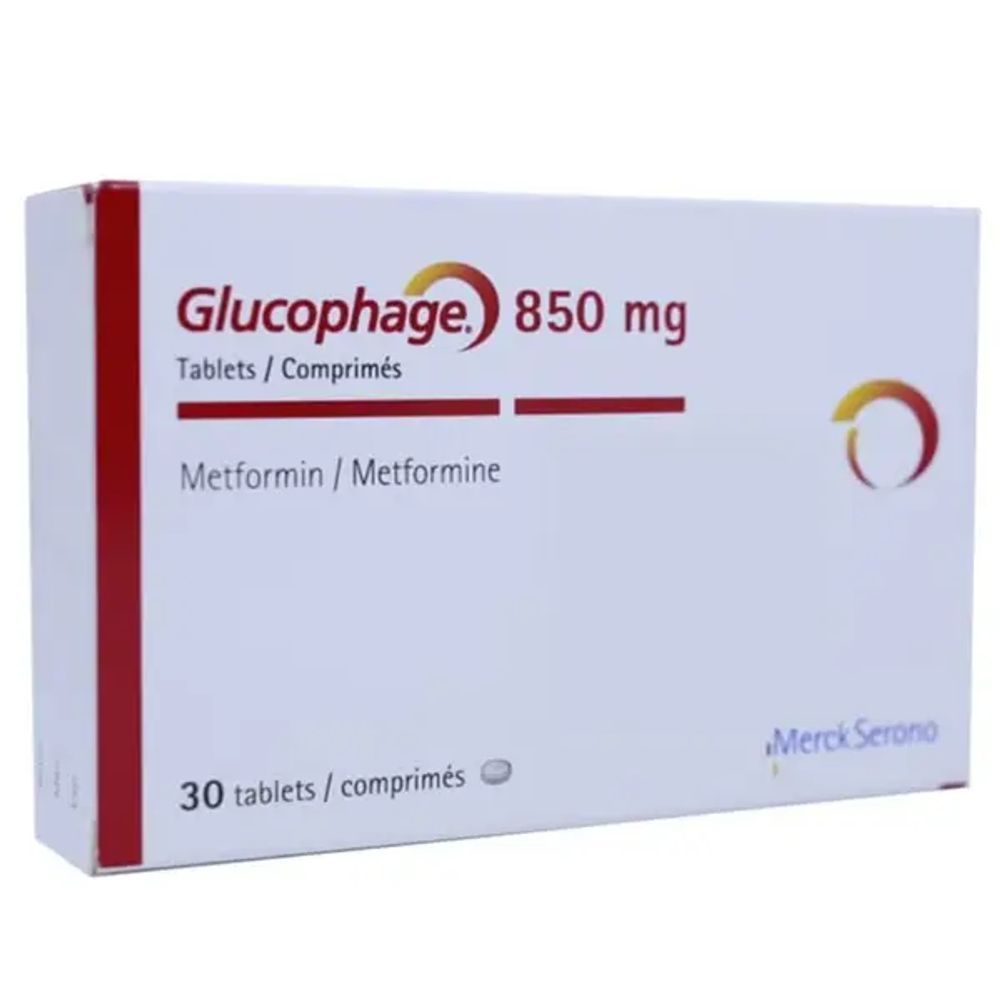GLUCOPHAGE 850MG TAB 30'S