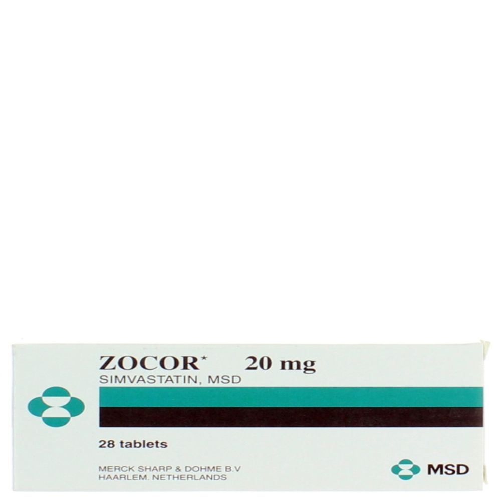 ZOCOR 20MG TABLET 28'S