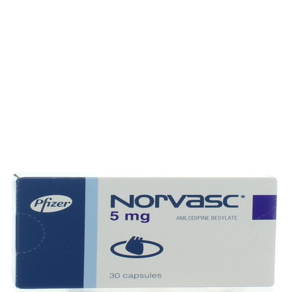 NORVASC 5MG CAPSULE 30'S