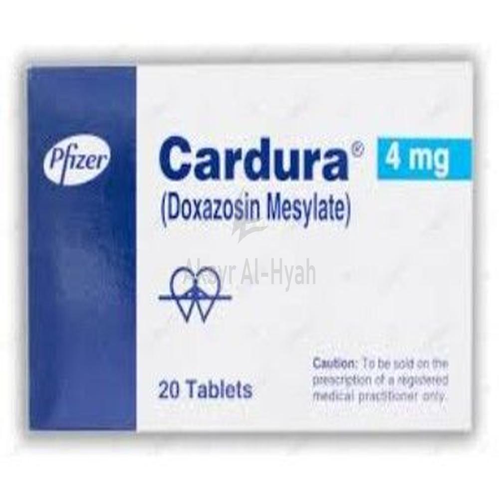 CARDURA 4MG TABLET 20'S