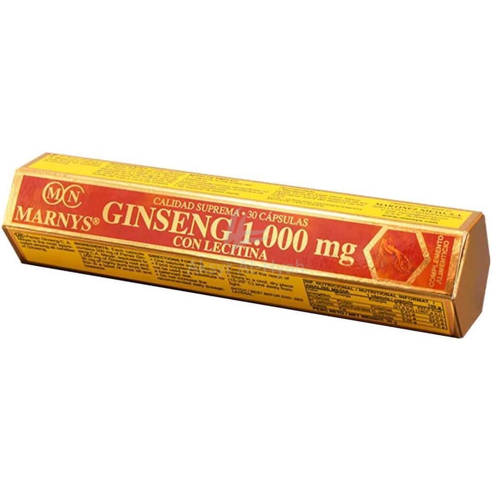 MARNYS GINSENG 1000MG W/LECITIN CAP 30'S