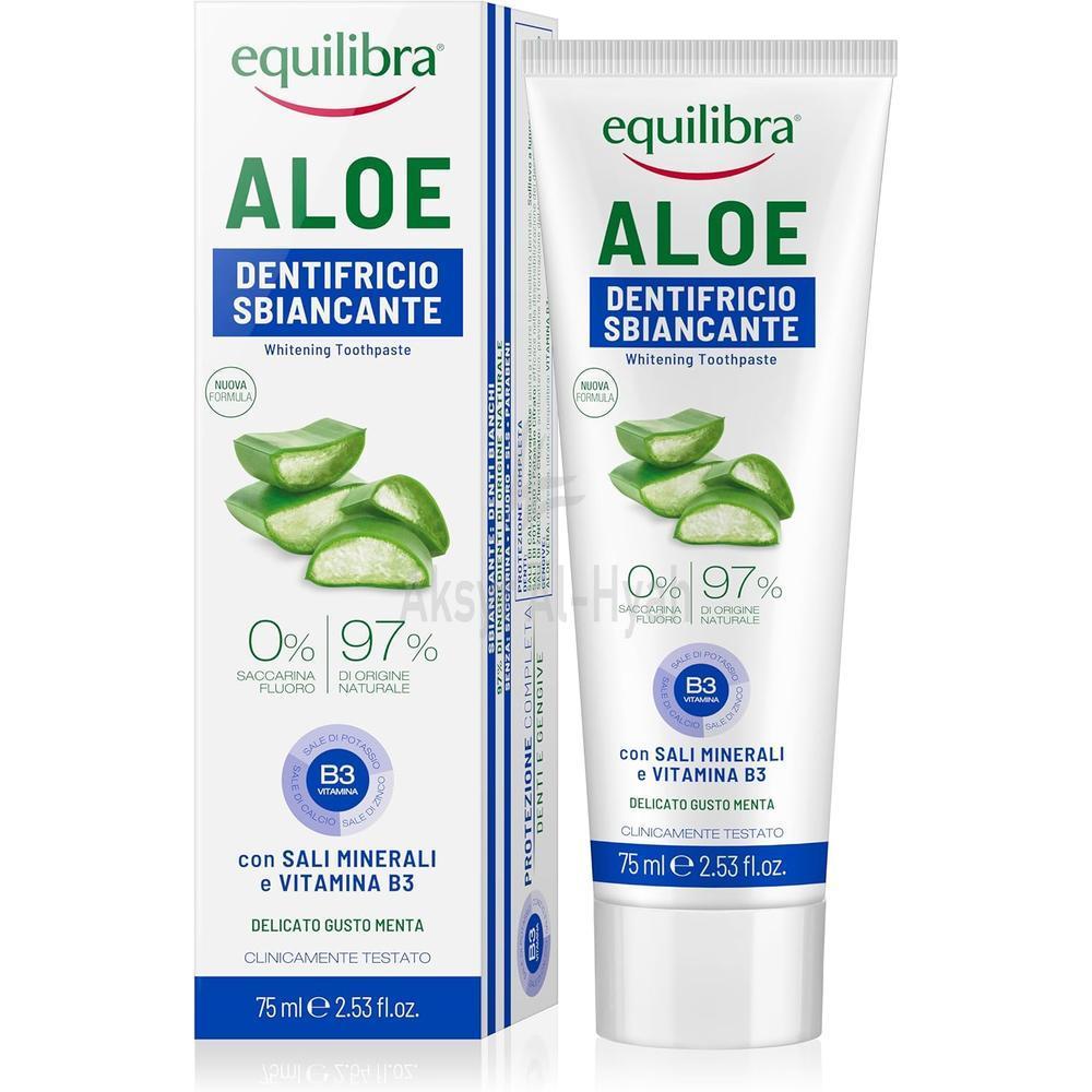 EQUILIBRA ALOE GEL WHITENING TOOTHPASTE 75ML 1