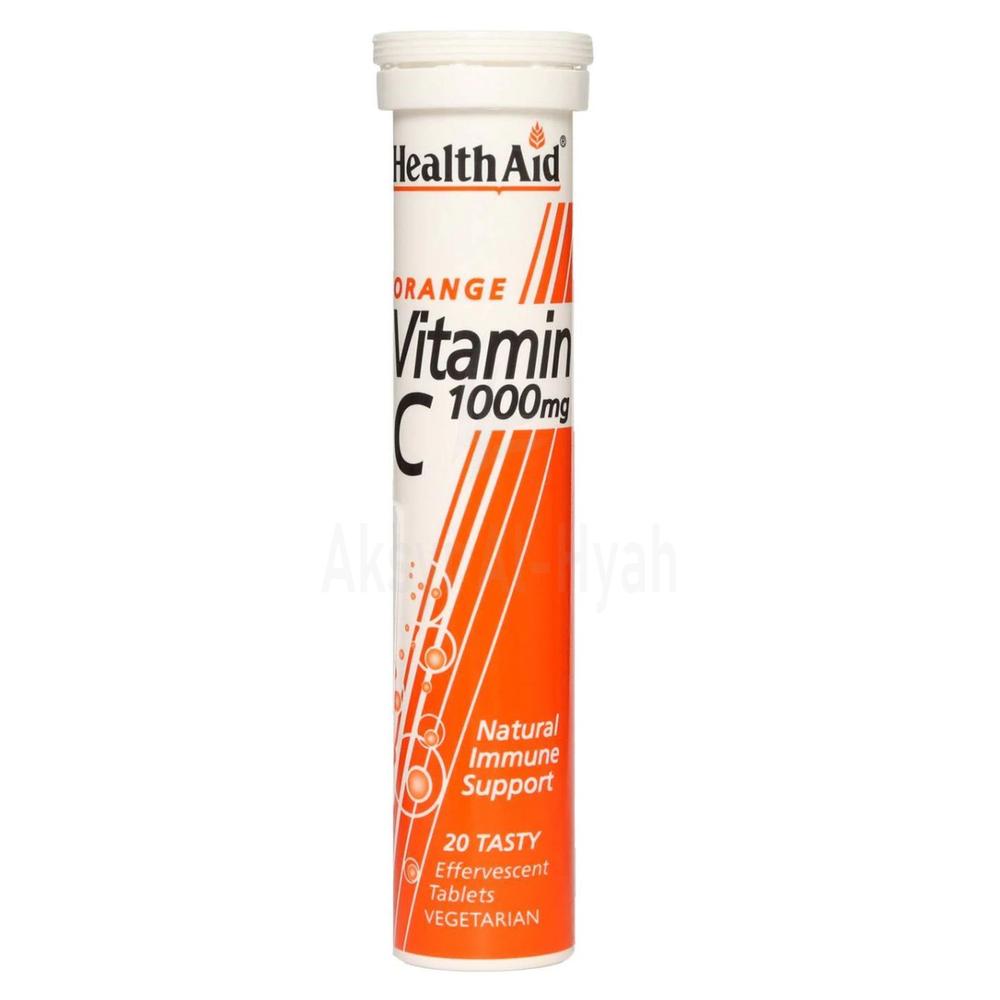 H/AID VIT C 1000MG EFF.TAB ORANGE 20'S