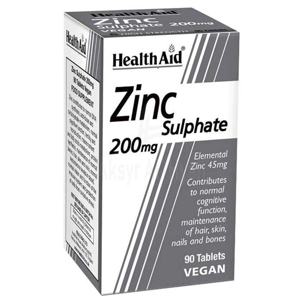 H/AID ZINC SULPHATE 200MG TAB 90'S