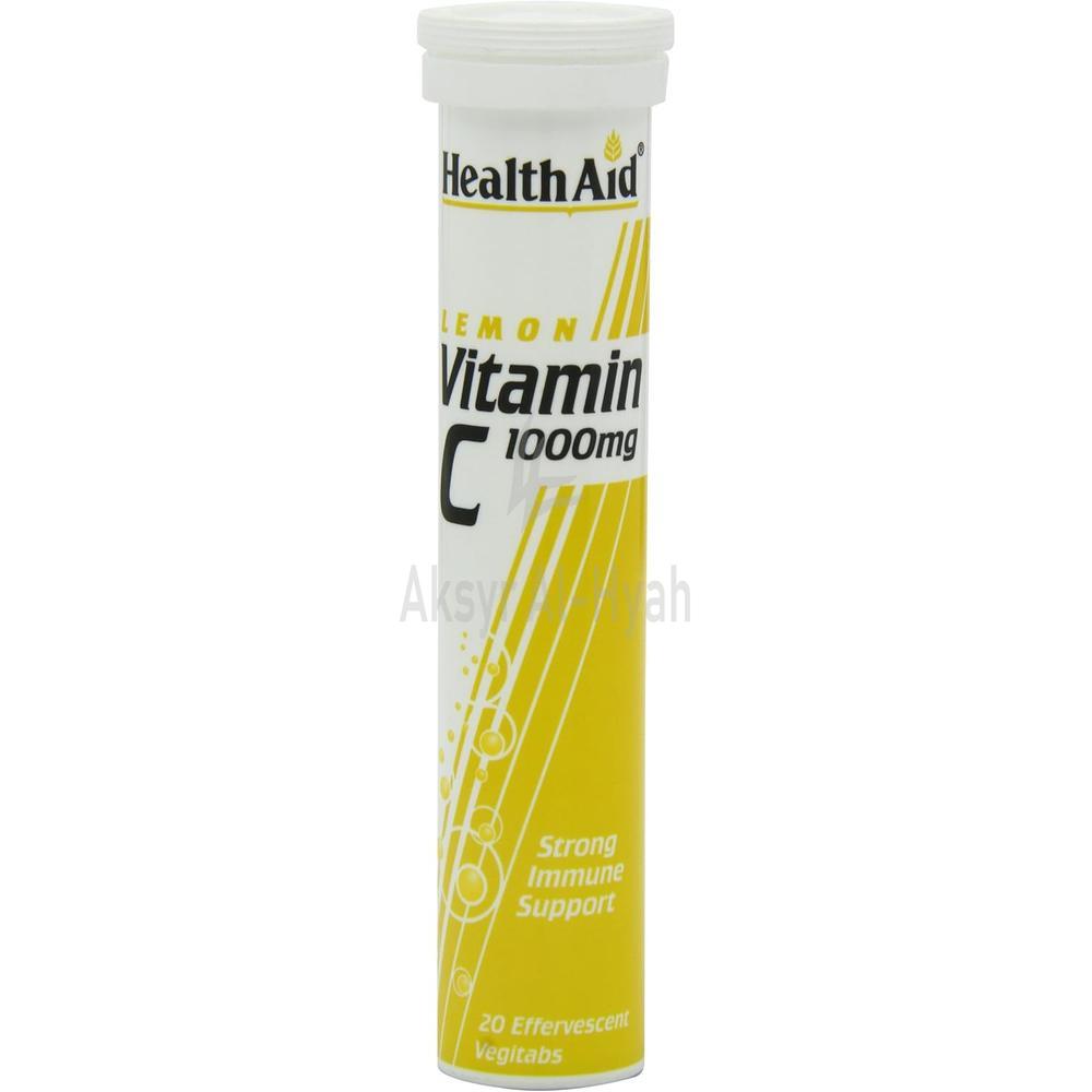 H/AID VIT C 1000MG EFF.TAB LEMON 20'S