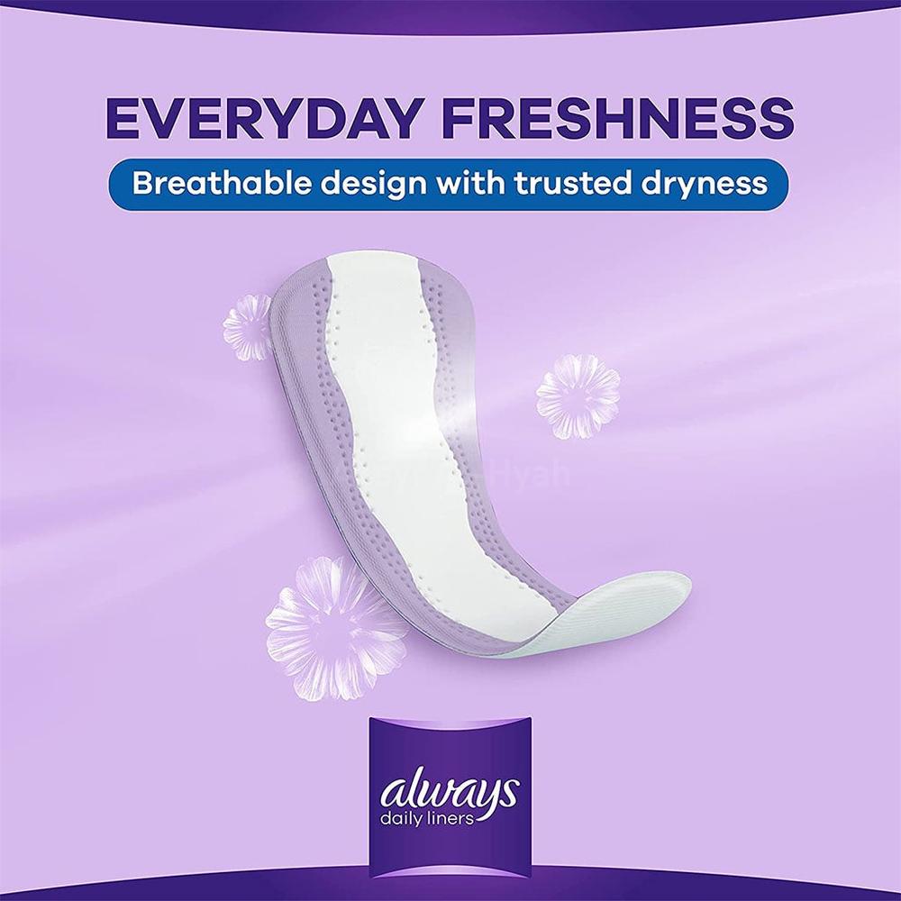 ALWAYS DAILY LINER LARGE BREATHABLE 48'S