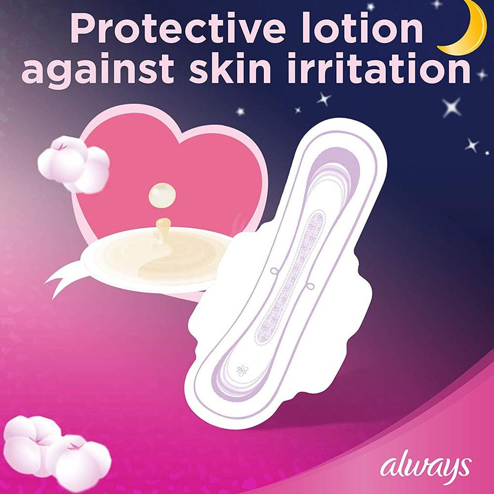 ALWAYS COTTONY SOFT ULTRA THIN NIGHT PADS 7'S (PA056)(PINK) 6