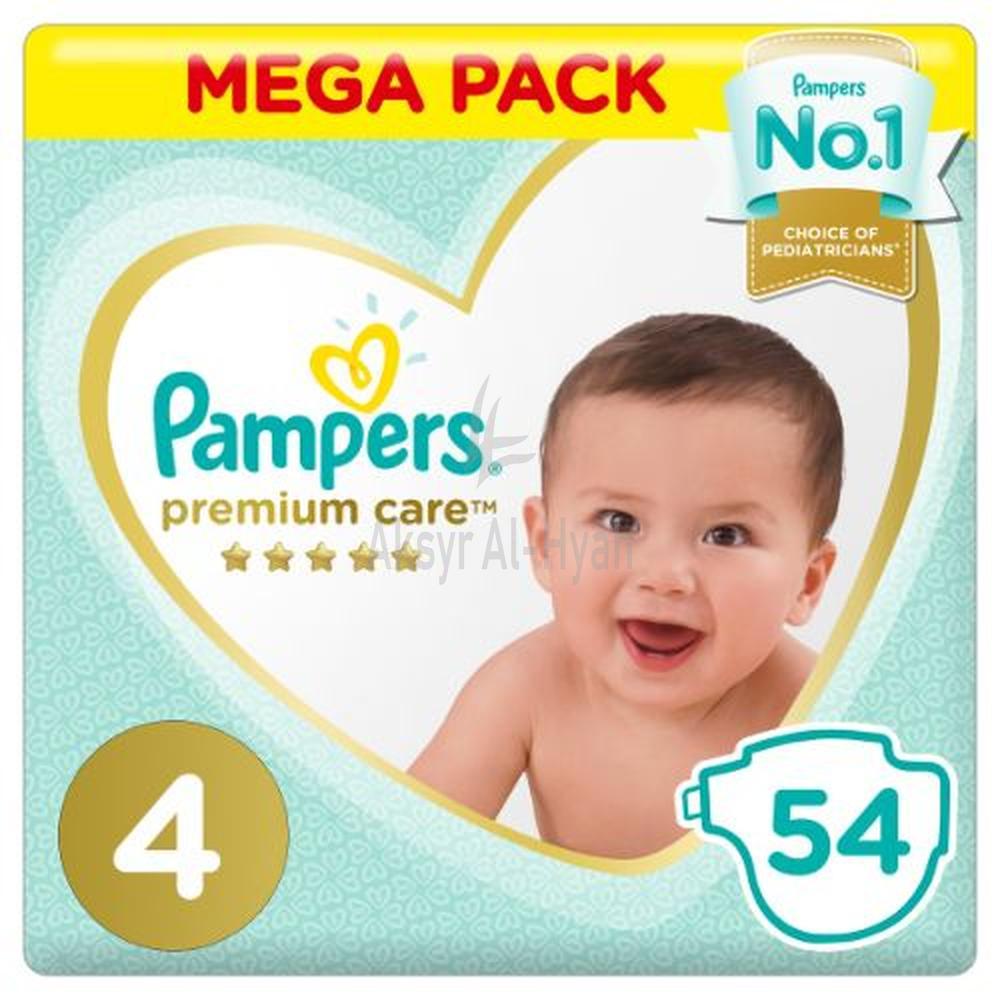 PAMPERS 4 PREMIUM CARE DIAPER 8-14KG 54'S (PS177)