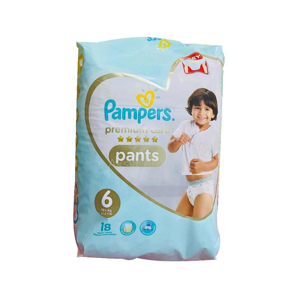PAMPERS 6 PREMIUM CARE PANTS 16+KG 18'S(PS236)