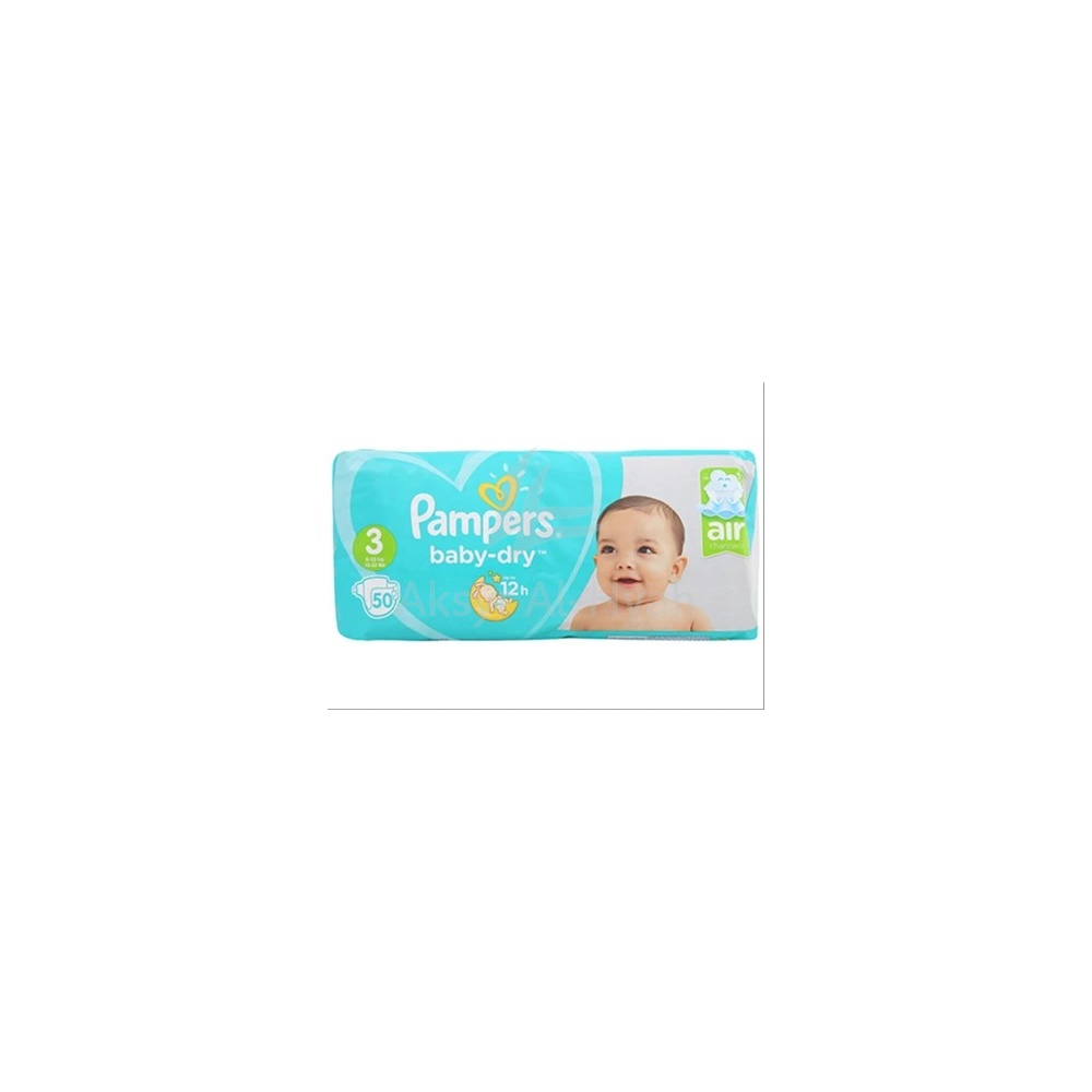 PAMPERS 3 BABY-DRY DIAPERS 5-9KG 50'S(PS204)