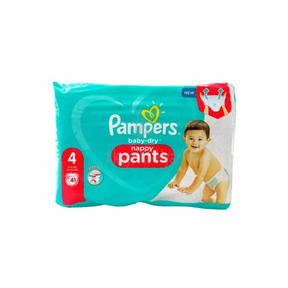 PAMPERS 4+ BABY-DRY DIAPER 10-15KG 41'S #PS222