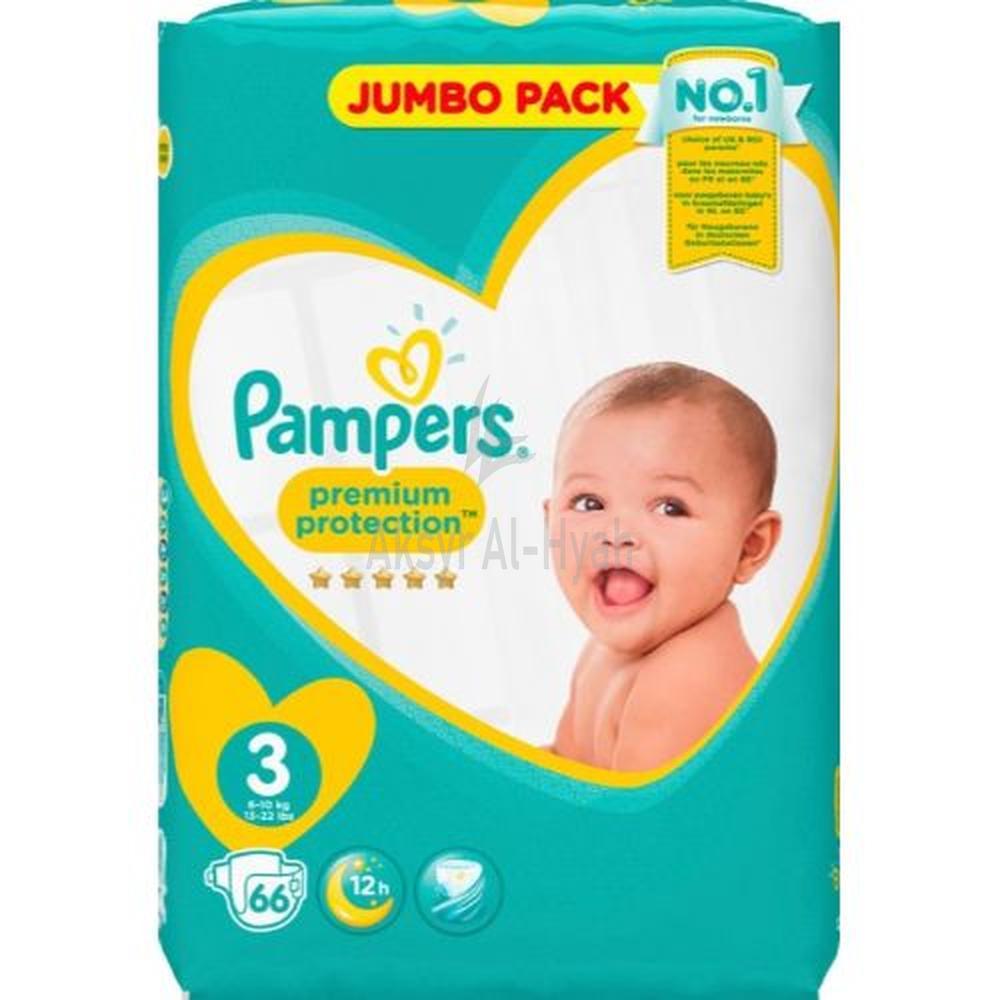 PAMPERS 3 PREMIUM CARE DIAPER 6-10KG 66'S