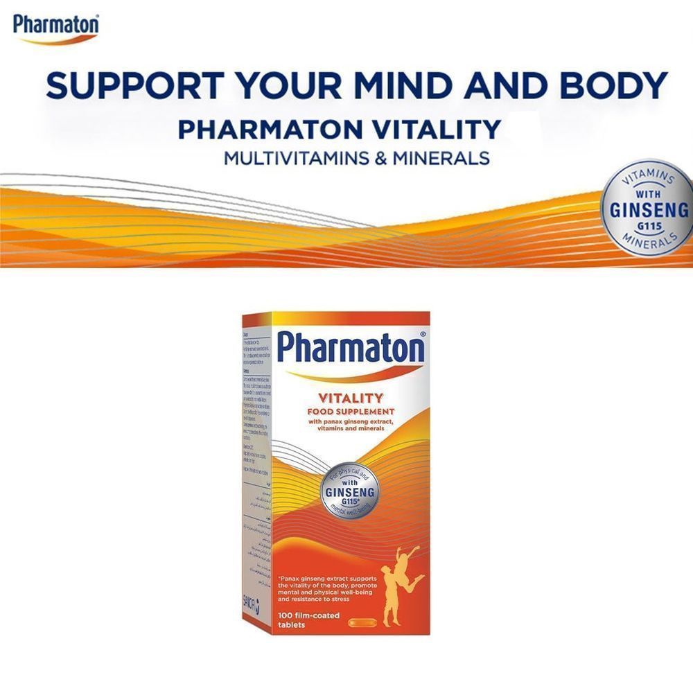 PHARMATON VITALITY TAB 100'S 1