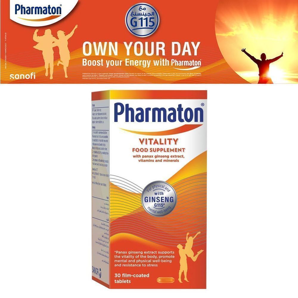 PHARMATON VITALITY TAB 100'S 7