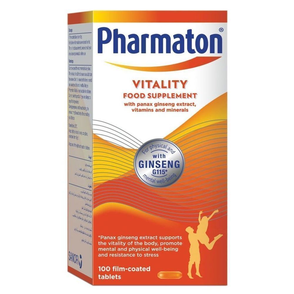 PHARMATON VITALITY TAB 100'S
