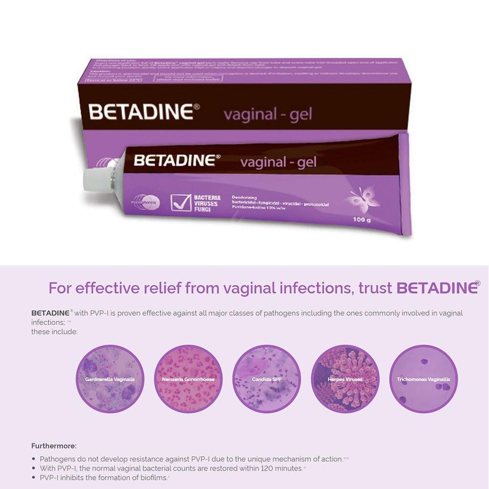 BETADINE VAGINAL GEL 100GM 1