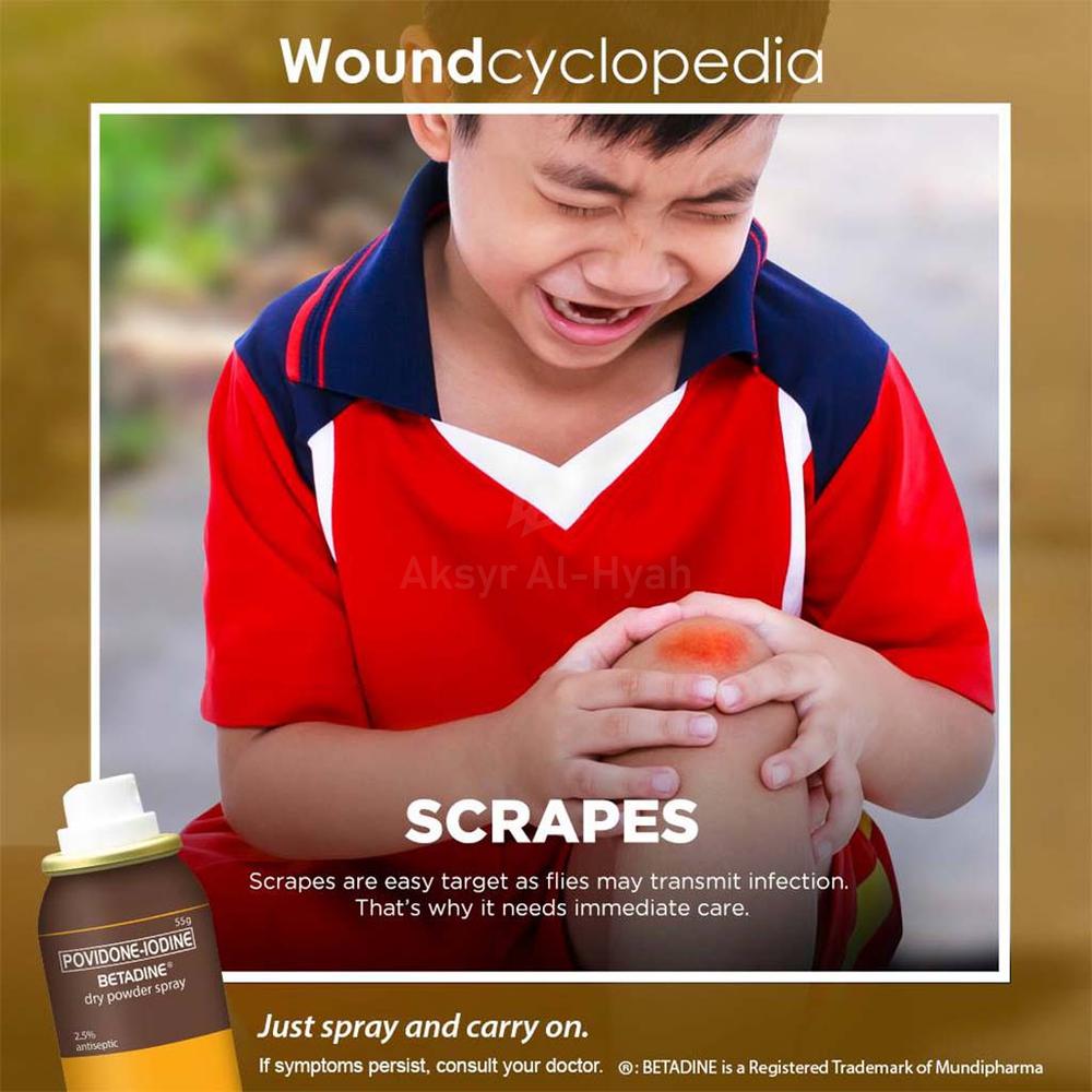 BETADINE SPRAY [DRY POWDER] 55GM 2