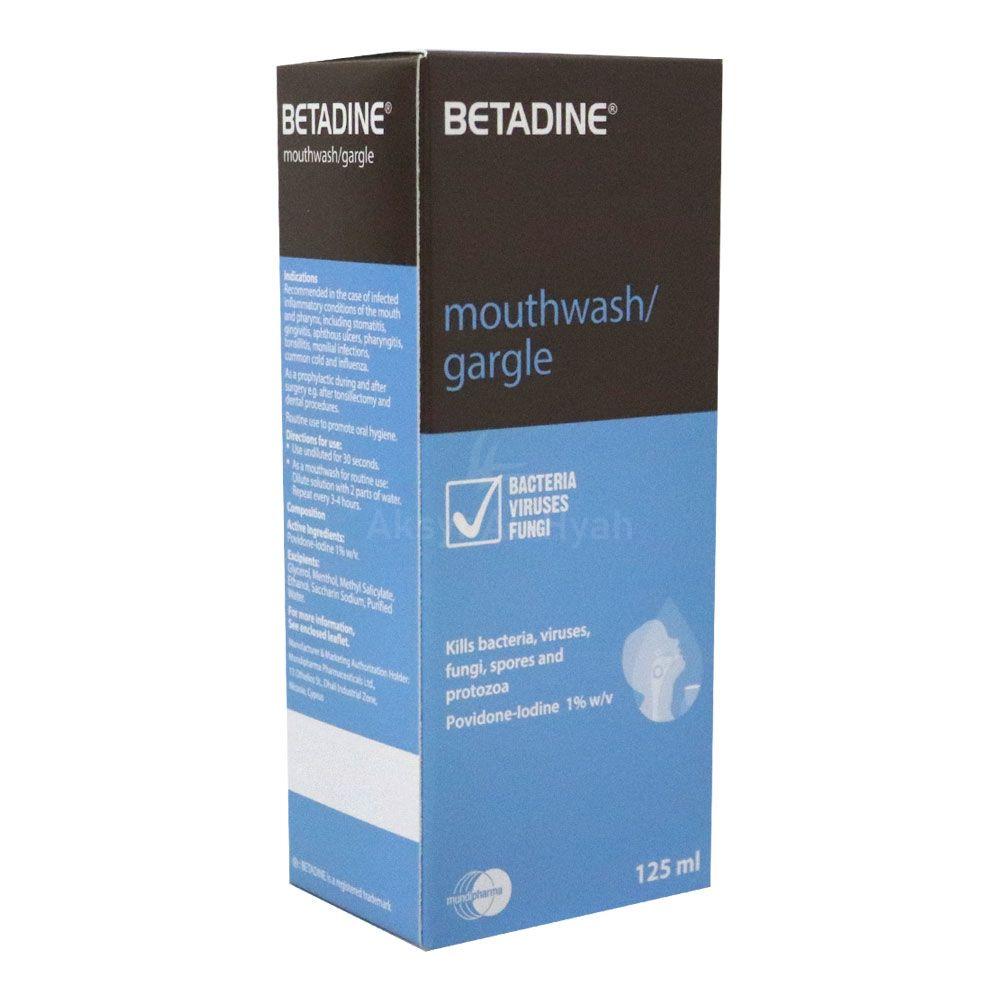 BETADINE MOUTH WASH 125ML 2