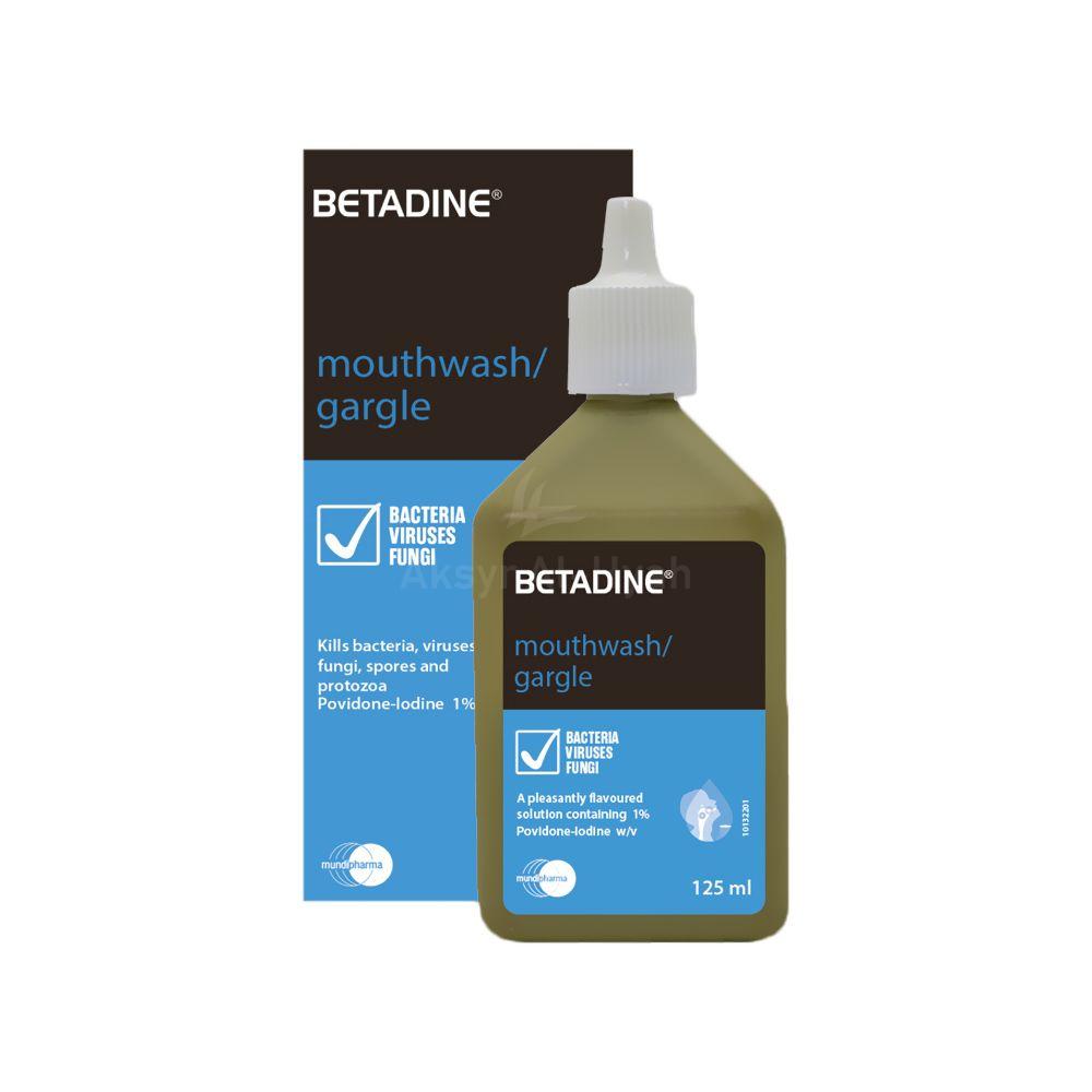 BETADINE MOUTH WASH 125ML 3