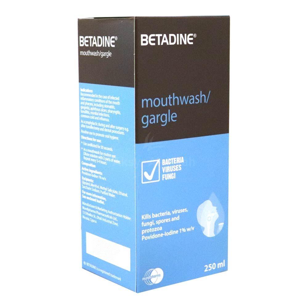 BETADINE MOUTH WASH 250ML 3