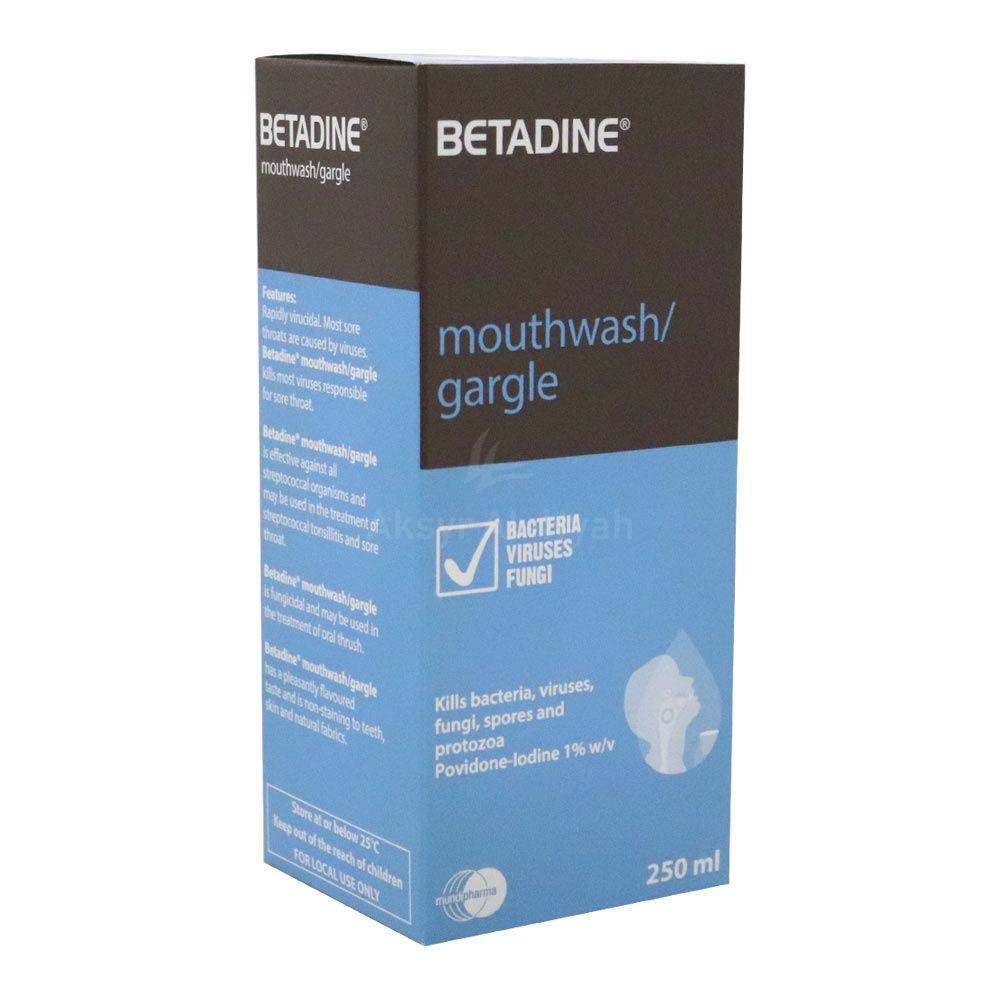 BETADINE MOUTH WASH 250ML 7