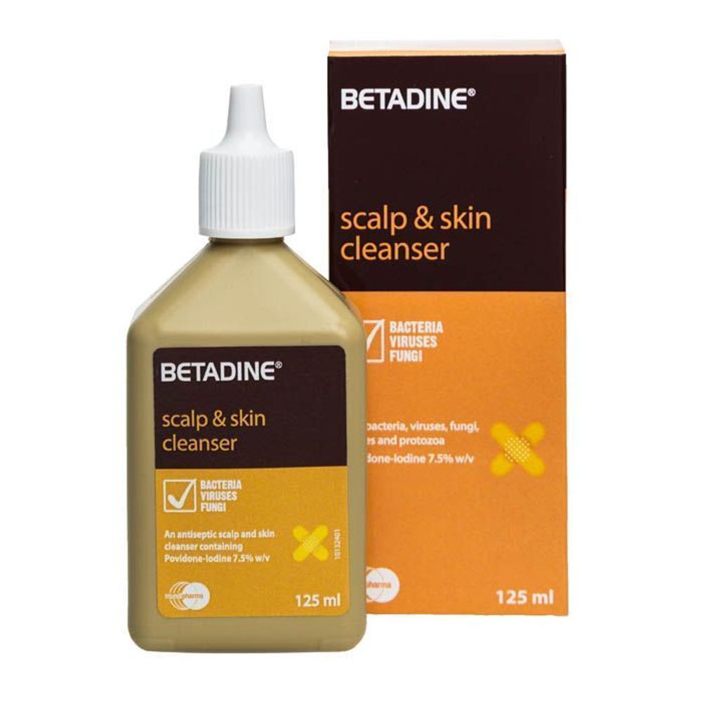 BETADINE CLEANSER [SCALP & SKIN] 125ML 1