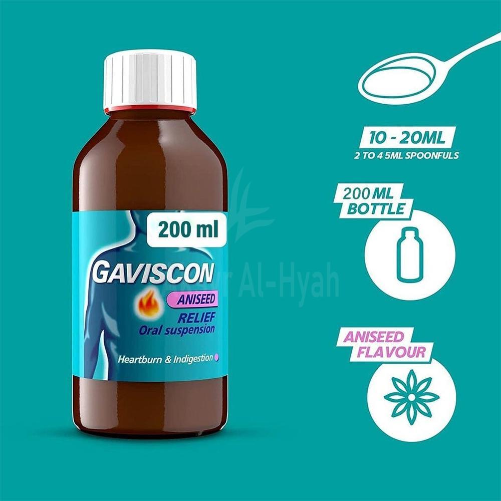 GAVISCON LIQUID 200ML 5