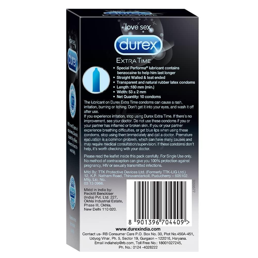 LV DUREX EXTRA TIME CONDOM 10'S 3