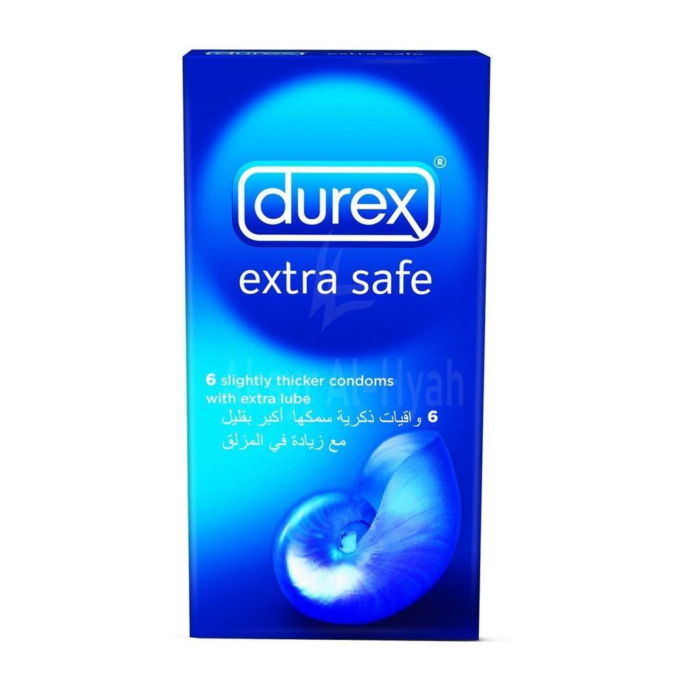 DUREX EXTRA SAFE CONDOMS 6'S #RH801