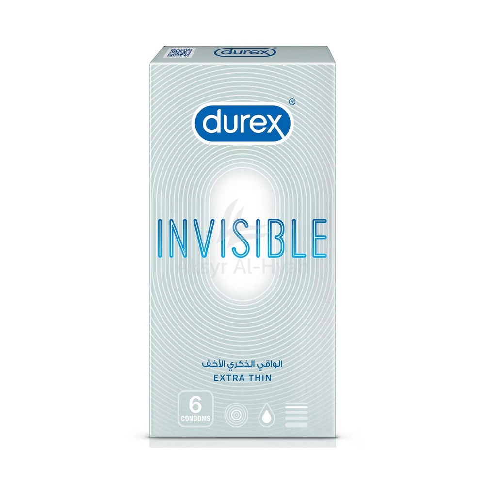 DUREX INVISIBLE EXTRA THIN CONDOMS 3'S #RH845
