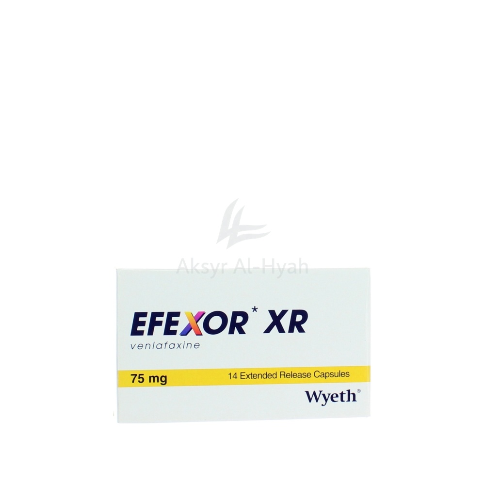 EFEXOR -XR 75MG CAP 14'S