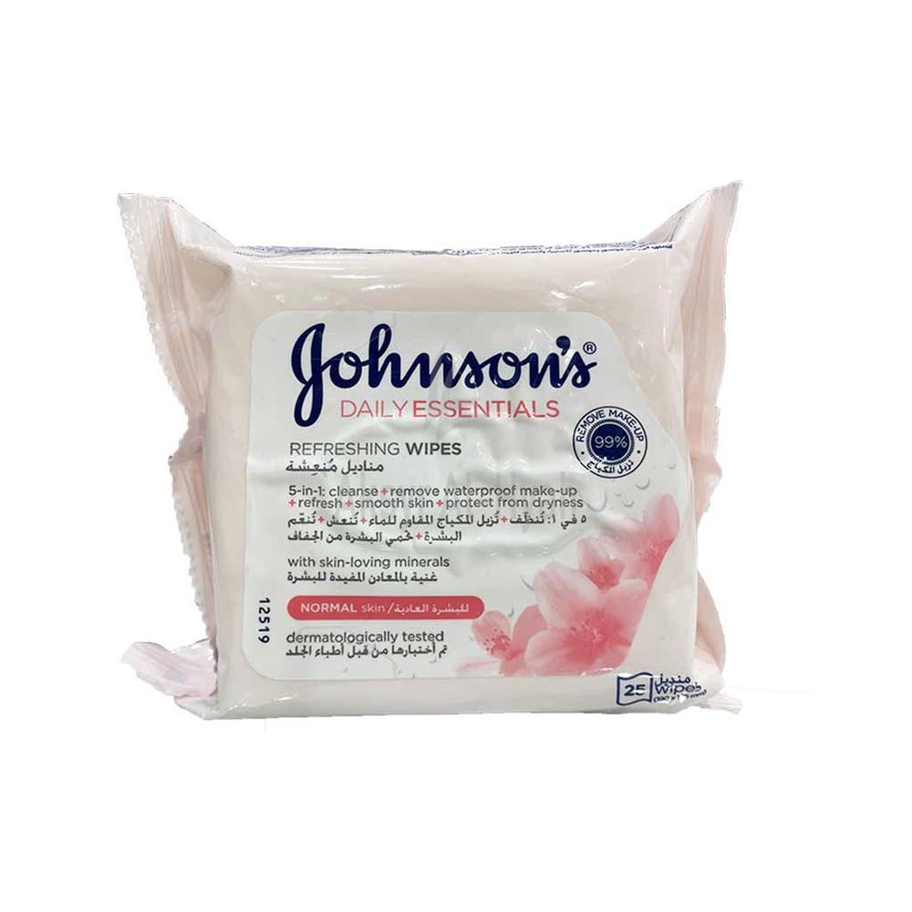J/J D/E REFRESHING FACE WIPES (NORMAL SKIN) 25'S #R305