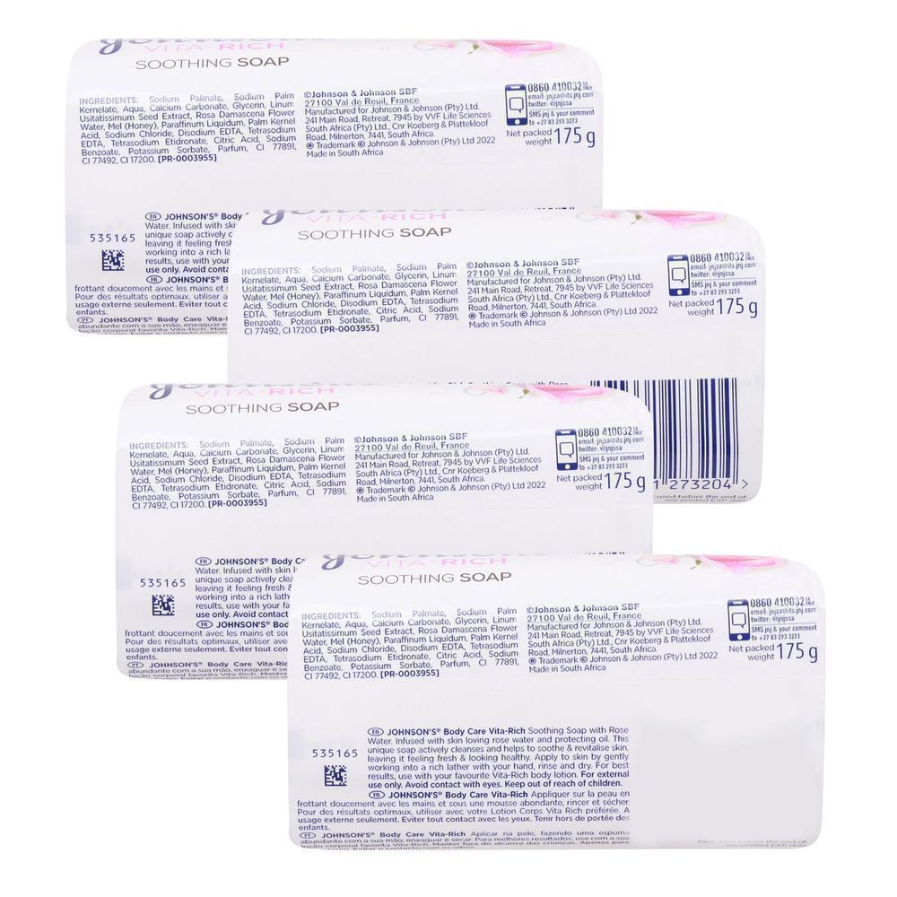J/J BODY CARE VITA-RICH SOAP ROSE/WATER 175G #R529 3