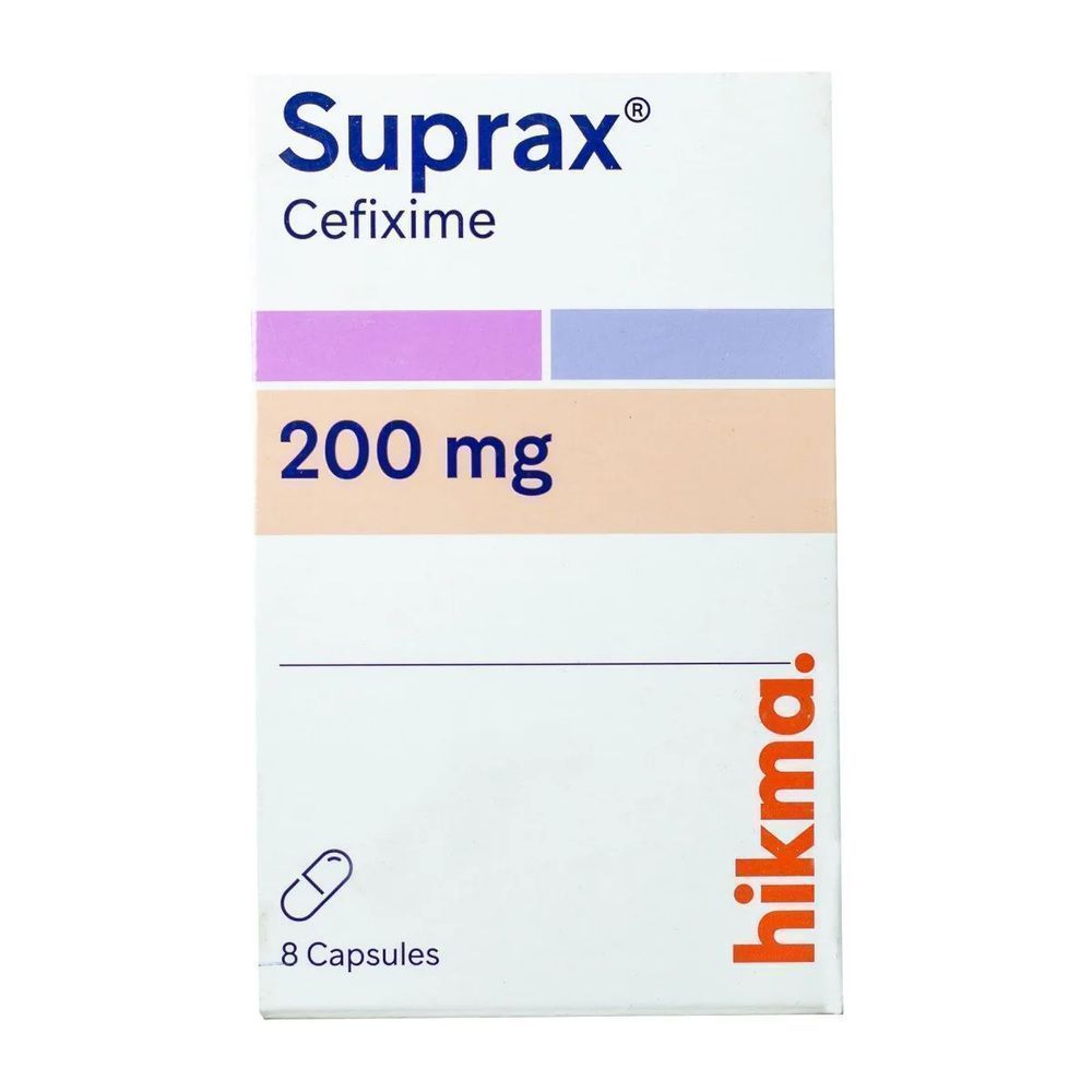 SUPRAX 200MG CAPSULE 8'S