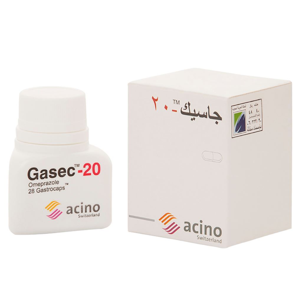 GASEC 20MG CAPSULE 28'S 1