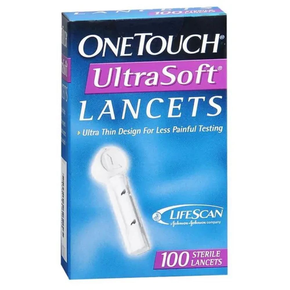 ONE TOUCH ULTRASOFT LANCETS 100'S