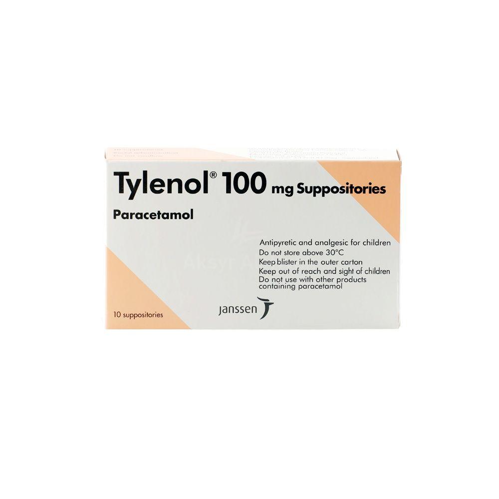 TYLENOL SUPPOSITORY [100MG] 10'S 1