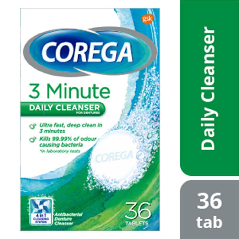 COREGA 3 MIN.DAILY FULL DENTURES TAB 36'S 3