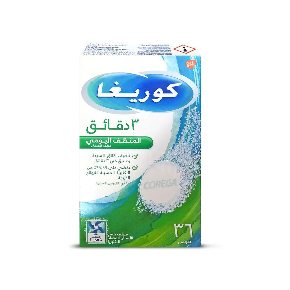 COREGA 3 MIN.DAILY FULL DENTURES TAB 36'S 4