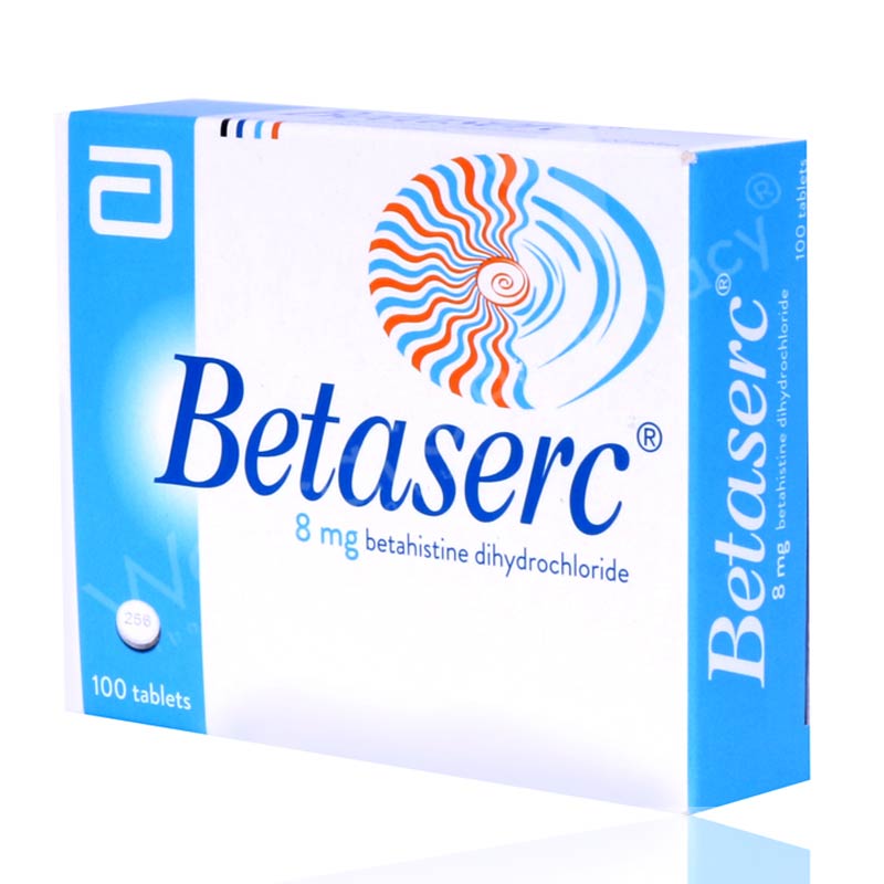 BETASERC 8MG TABLET 100'S 1