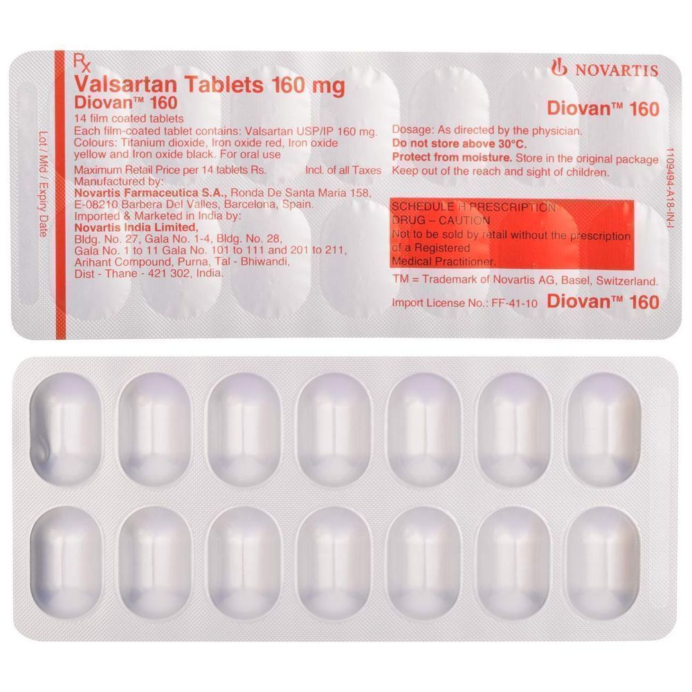 DIOVAN 160MG TABLETS 28'S 3