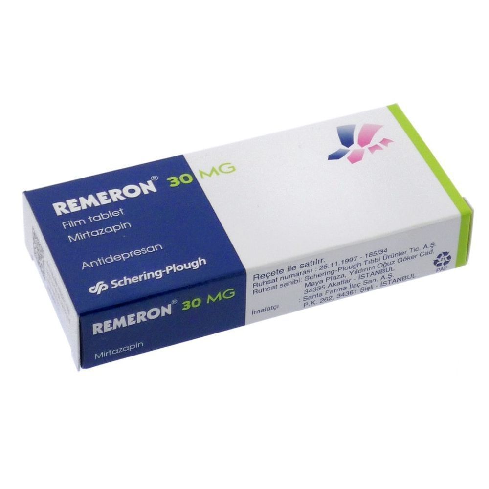 REMERON 30MG TAB 30'S